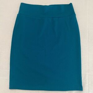 🛍️ LuLaRoe Teal Pencil Skirt (Cassie) 🛍️